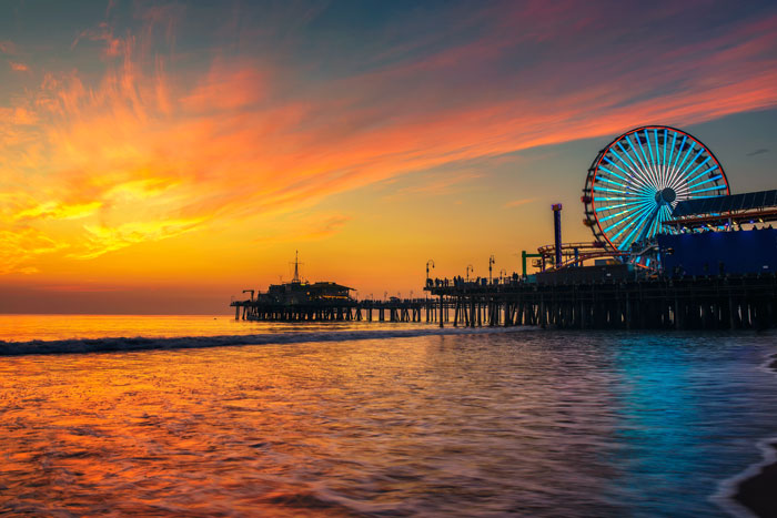 Looking for things to do in Santa Monica? Check out the beautiful Santa Monica pier!
