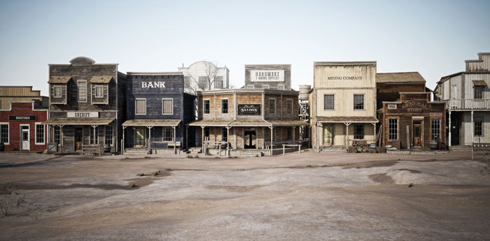 A Photo of One of the Creepiest Ghost Towns in America.